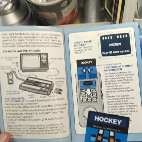 Intellivision Hockey video game like new with box and manual