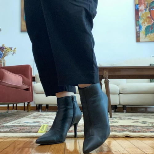 Mango black boots like new, size 38