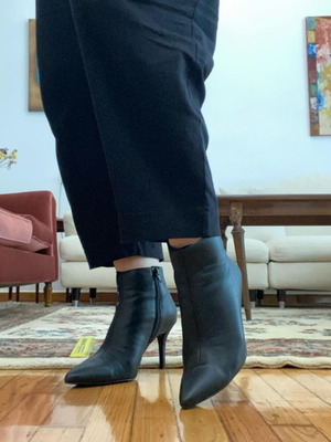 Mango black boots like new, size 38
