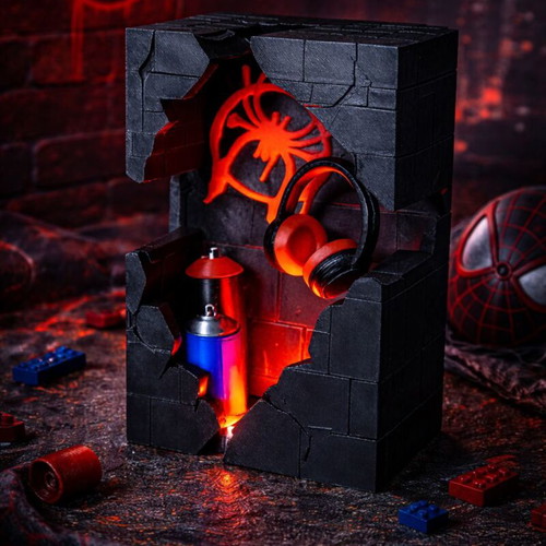 Decorative lamp inspired by Miles Morales like new