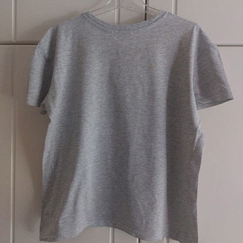 Pink Woman grey t-shirt used, size S, 100% cotton