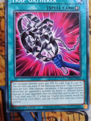 Trap Gatherer Equip Spell κάρτα σαν καινούργια από Infinite Forbidden