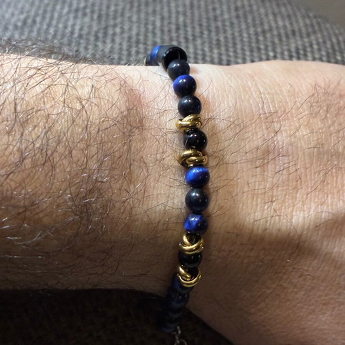 Men's bracelet like new blue