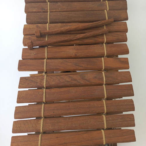 Balafon African handmade xylophone used, 90's, 12 keys