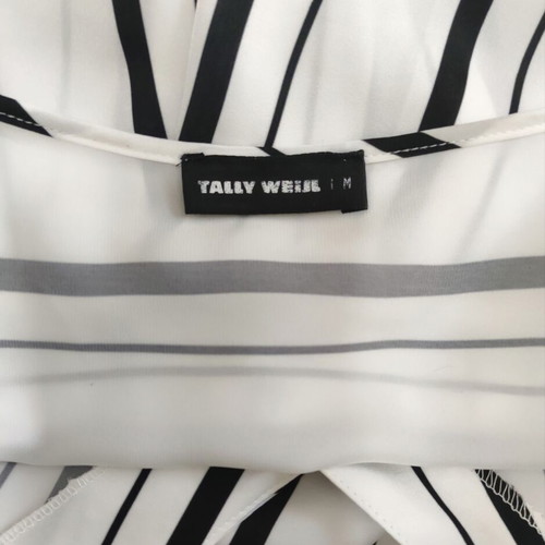Tally Weijl striped shirt, black and white, size M
