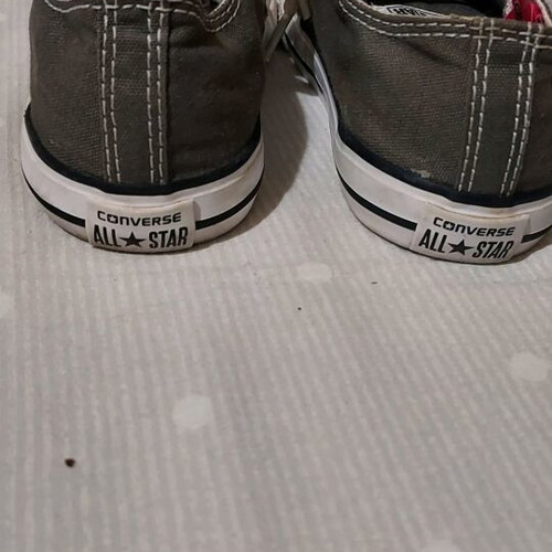 All Star Converse kids canvas shoes size 26 like new, gray