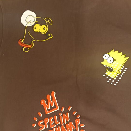 H&M x The Simpsons Loose-Fit Sweatshirt Like New, Dark Brown