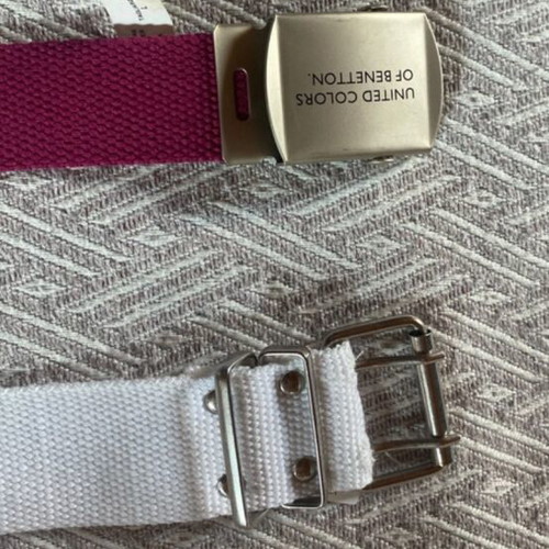 Benetton children's belt set 2 pieces, like new, length 82 cm