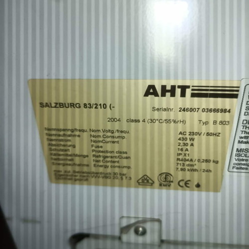Professional equipment with 4 used refrigerators and supermarket shelves