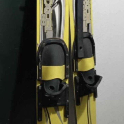 Yellow water skis