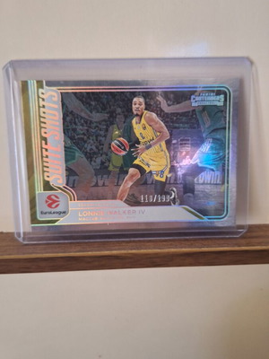 Lonnie Walker IV Maccabi Panini Contenders EuroLeague Suite Shots card like new