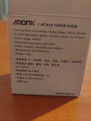 Aroma string instrument tuner lightly used