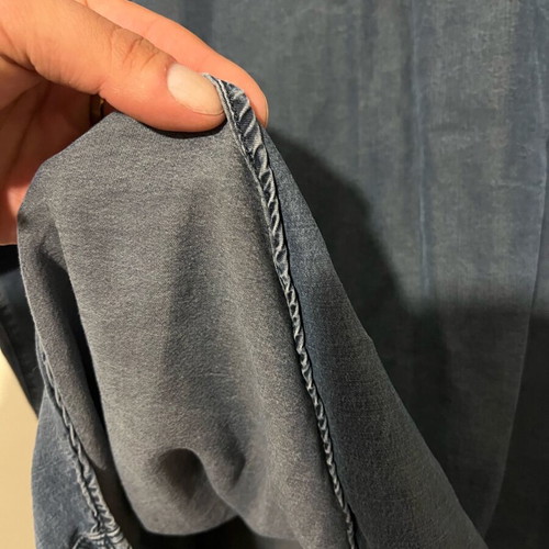 H&M shirt thin long unisex used, blue, size XXL
