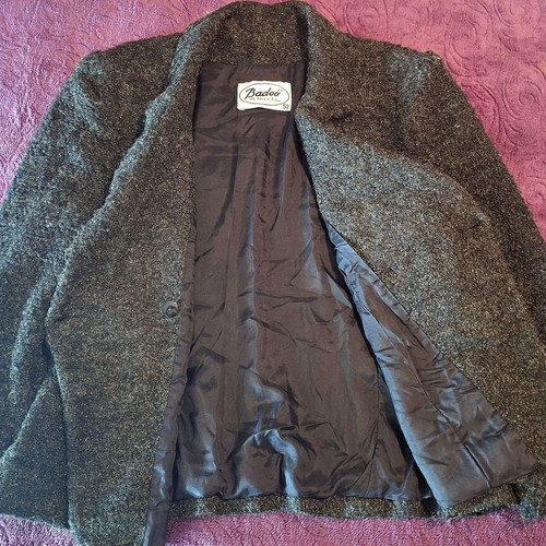 Badoo fashion luxury coat, size 6XL, grey