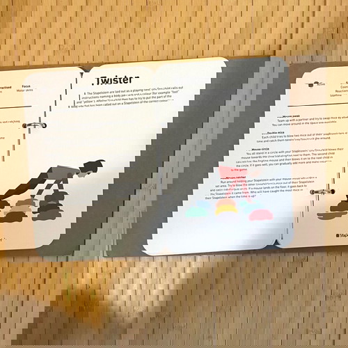 Stapelstein комплект от 3 с Stapelstein Board и книга като нов