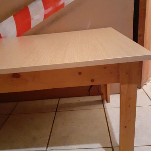 Children's laboratory table pine wood with laminated surface