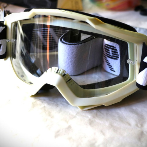 100% Strata 2 goggles with clear lens for motocross helmet new