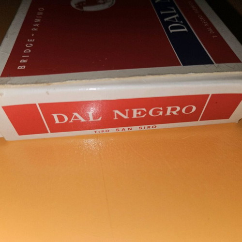 Dal Negro playing cards unused San Siro model 1970s