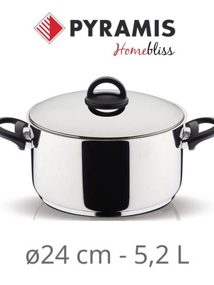 Pyramis Home Bliss Χύτρα 24cm 5,2lt καινούργια