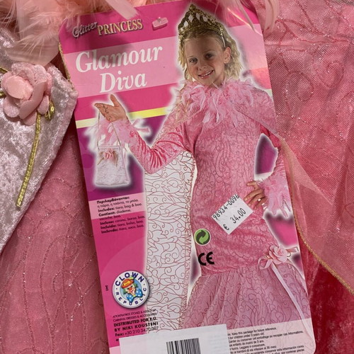 Diva pink costume size 10-12 new with dress and bag