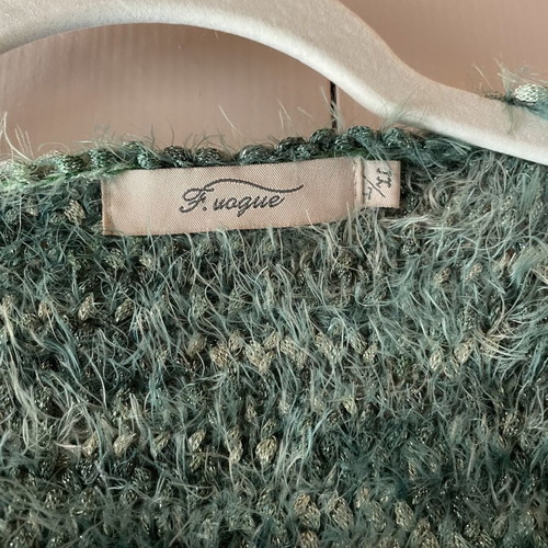 Cardigan like new, green, sizes S and M