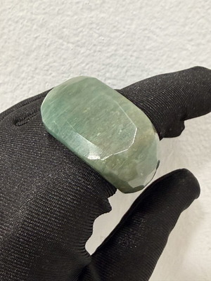 Amazonite ring from Madagascar new, green