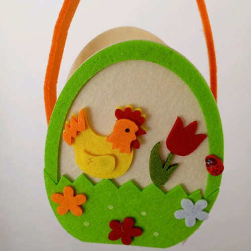 Set of 3 felt baskets new