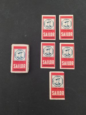 Vintage Sailor razor blades pack of 5, like new