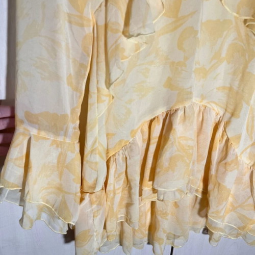 Pink Woman yellow dress, size M