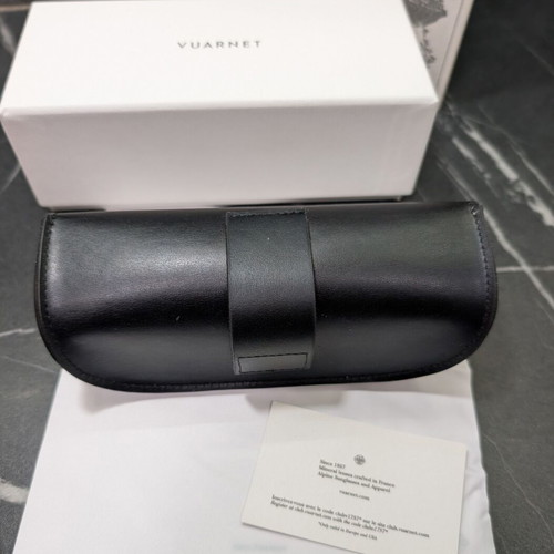 Vuarnet sunglasses case new black with cloth and box