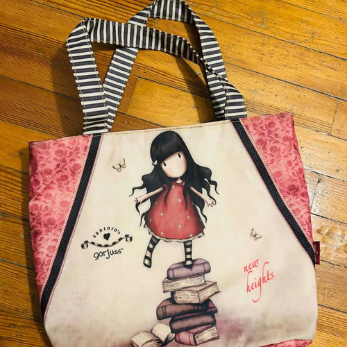 Santoro pink handheld bag like new