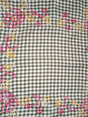 Handmade tablecloth 0.68x0.68 m new