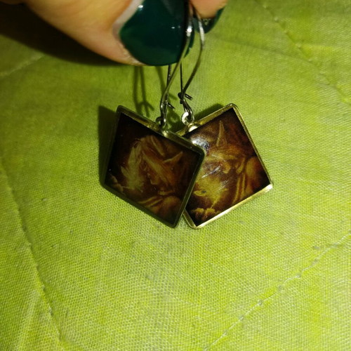 Dangling earrings used