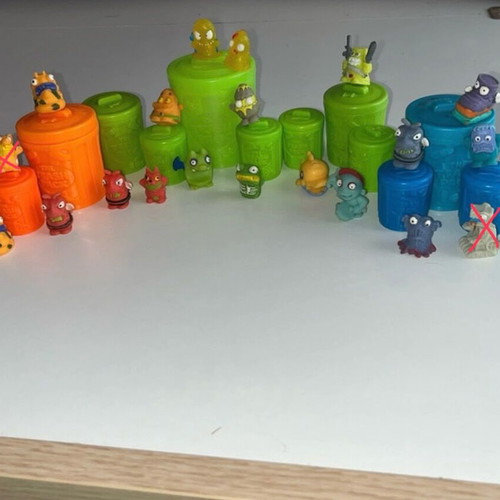 The Trash Pack used collectible toys with trash bin