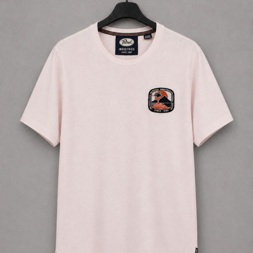 Petrol Industries men's T-shirt soft pink XXXL like new, cotton