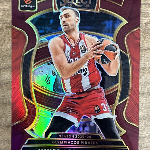 2025-26 Panini Select Euroleague Basketball Nikola Milutinov card like new