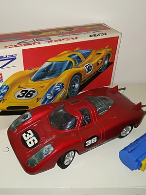Τσίγκινο παιχνίδι Porsche 917 μεταχειρισμένο, Bandai made in Japan