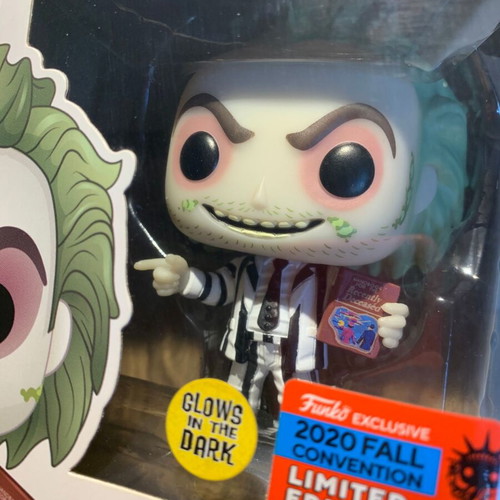 Funko POP! Movies Beetlejuice Glow in the Dark 2020 Fall Convention Limited Edition like new