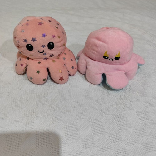 Mood Octopus plush toy used, reversible emotions