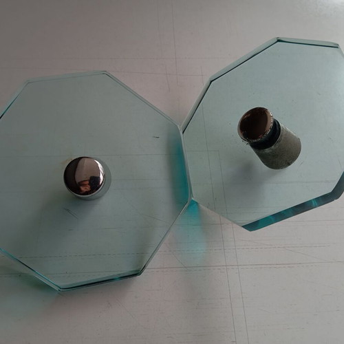 Octagonal glass door knob used for Securit glass door