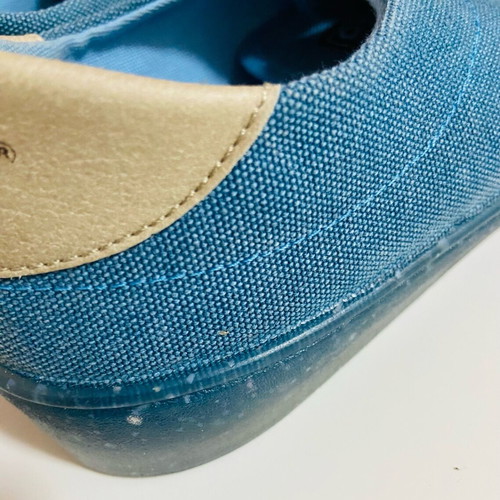 Recycled shoes new, blue, summer style