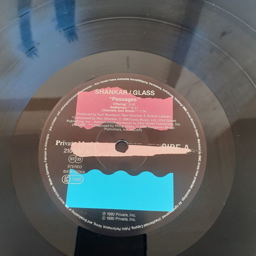 Passages LP used by Ravi Shankar and Philip Glass