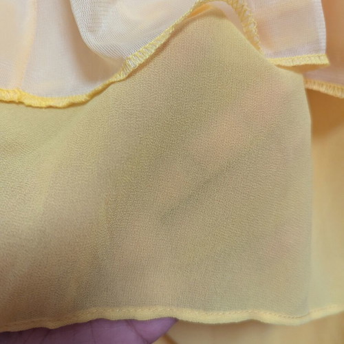 Bill Cost dress XL new, yellow with lining and slip