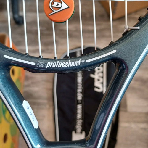 Rex Professional Tennis Racket with Case used, 100% graphite