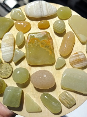 Onyx stones used, sea collection for crafts