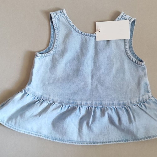 Zara kids denim top and pants set new, blue, size 116cm