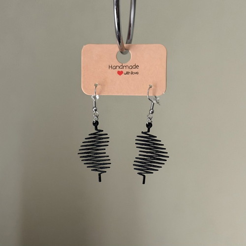 Heart Rate Earrings new, black