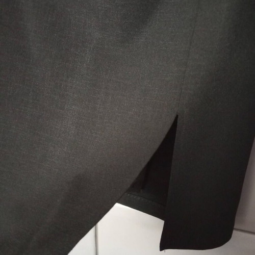 Gabrini black suit like new, slim skirt and long jacket