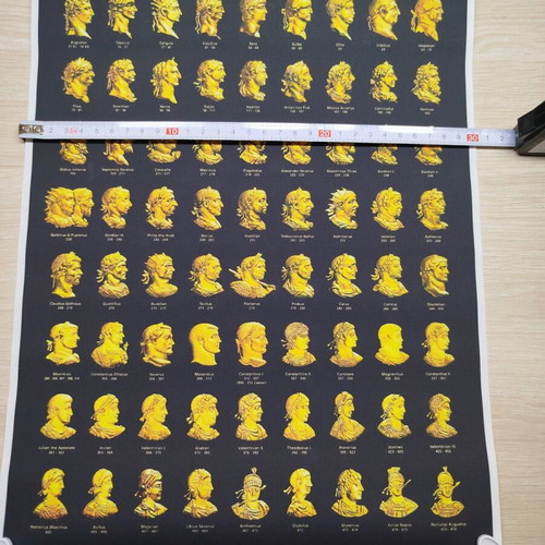 Roman Emperors canvas new, size A3 30x40 cm