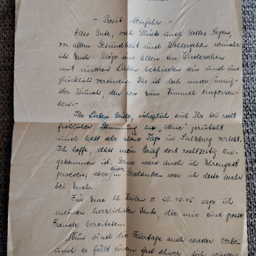 Letter Germany Allied Occupation 1946 Mosbach Baden new